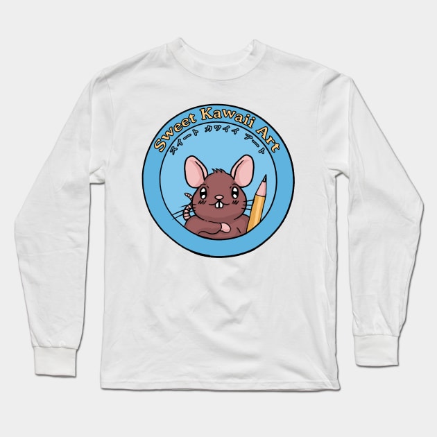 Sweet Kawaii Art: Kawaii Rat Long Sleeve T-Shirt by Sweet Kawaii